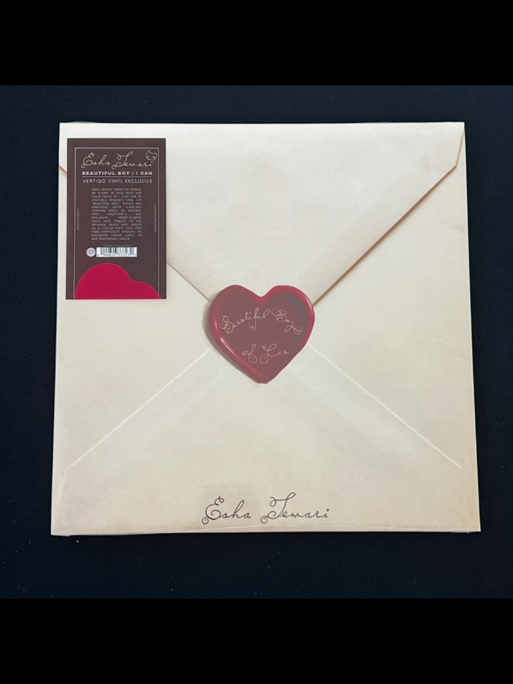 Esha Tewari Vertigo Vinyl VV Exclusive Heart Shaped Beautiful Boy/ I Can Record